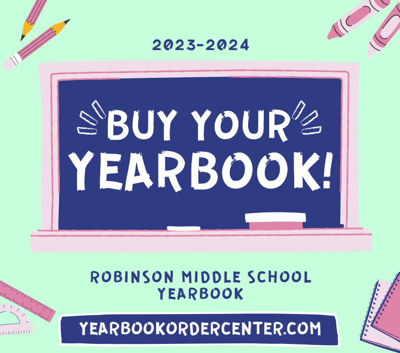 Robinson Middle School Yearbook Flyer